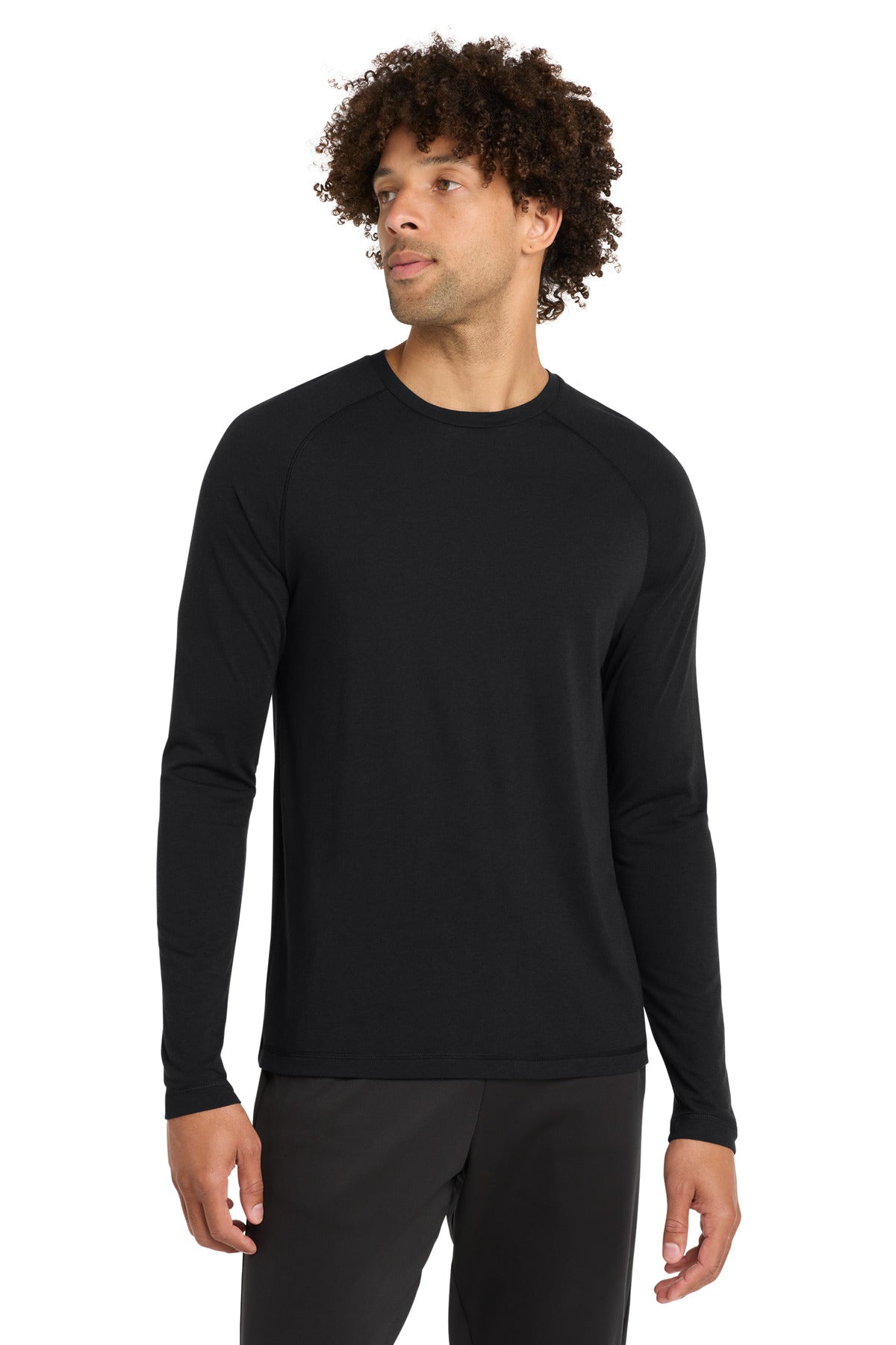 Sport-Tek    PosiCharge    Long Sleeve Tri-Blend Wicking Raglan Tee ST400LS