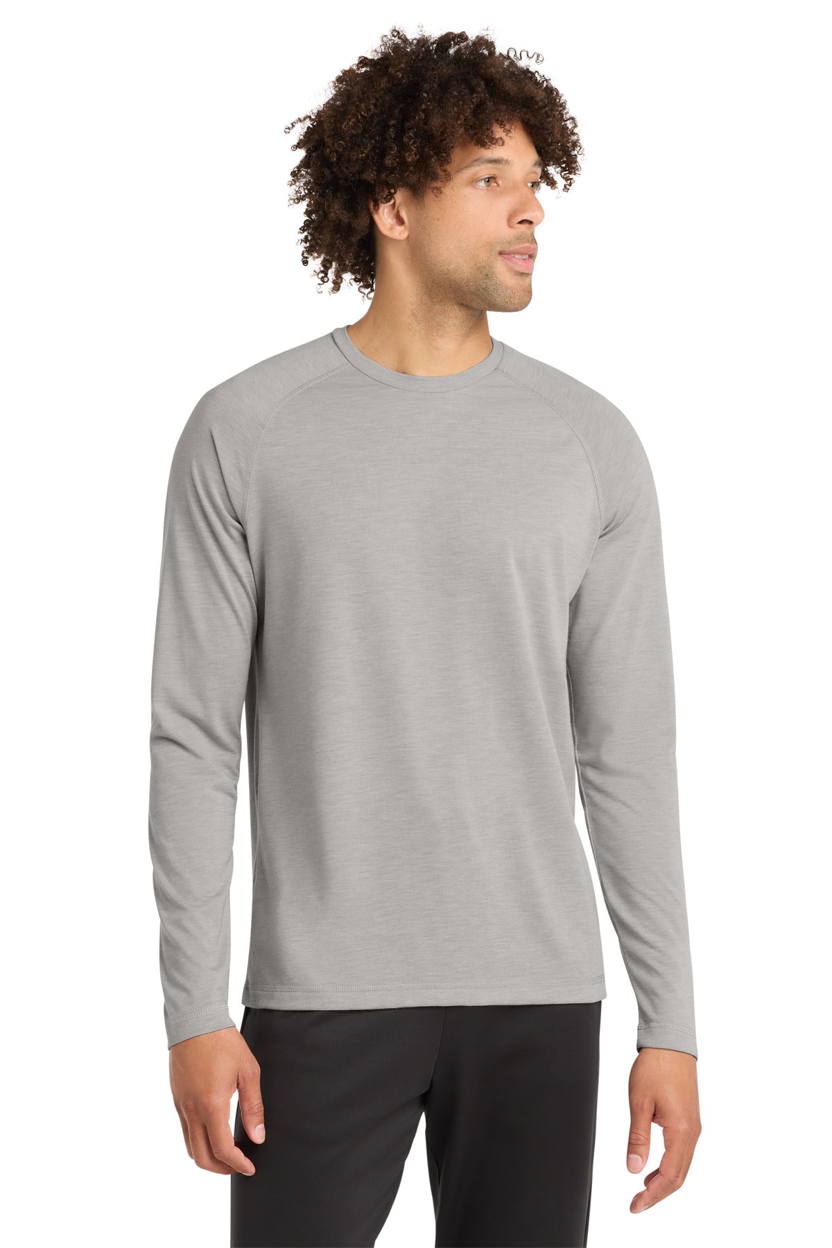 Sport-Tek    PosiCharge    Long Sleeve Tri-Blend Wicking Raglan Tee ST400LS