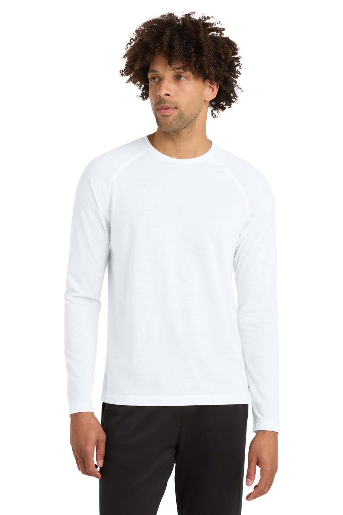 Sport-Tek    PosiCharge    Long Sleeve Tri-Blend Wicking Raglan Tee ST400LS