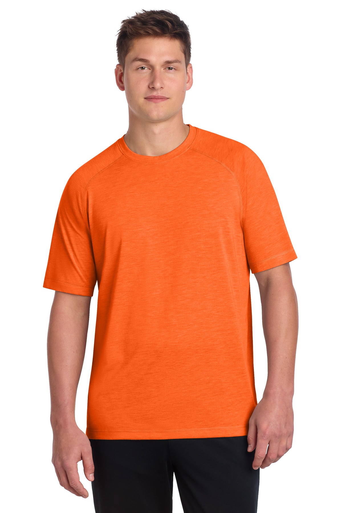 Sport-Tek    PosiCharge    Tri-Blend Wicking Raglan Tee. ST400