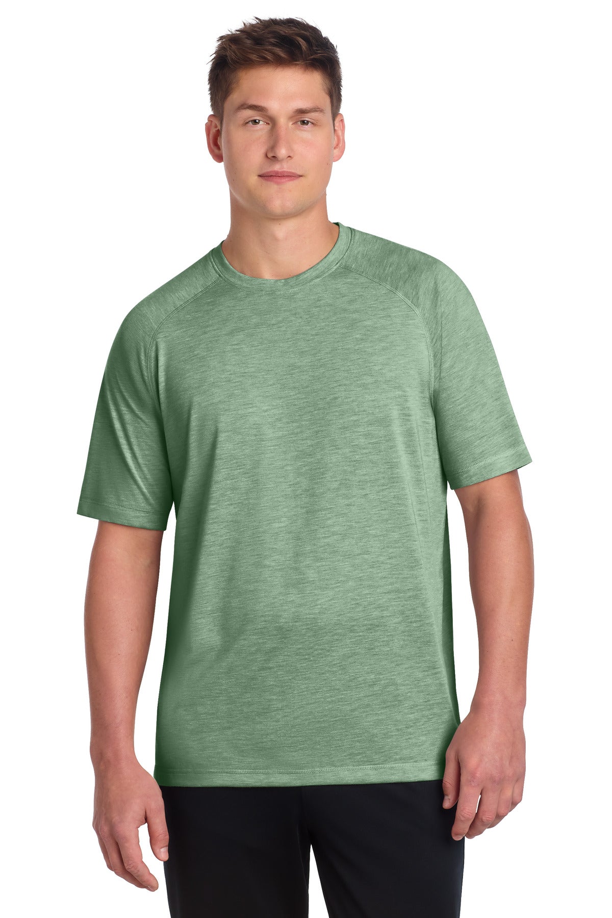 Sport-Tek    PosiCharge    Tri-Blend Wicking Raglan Tee. ST400