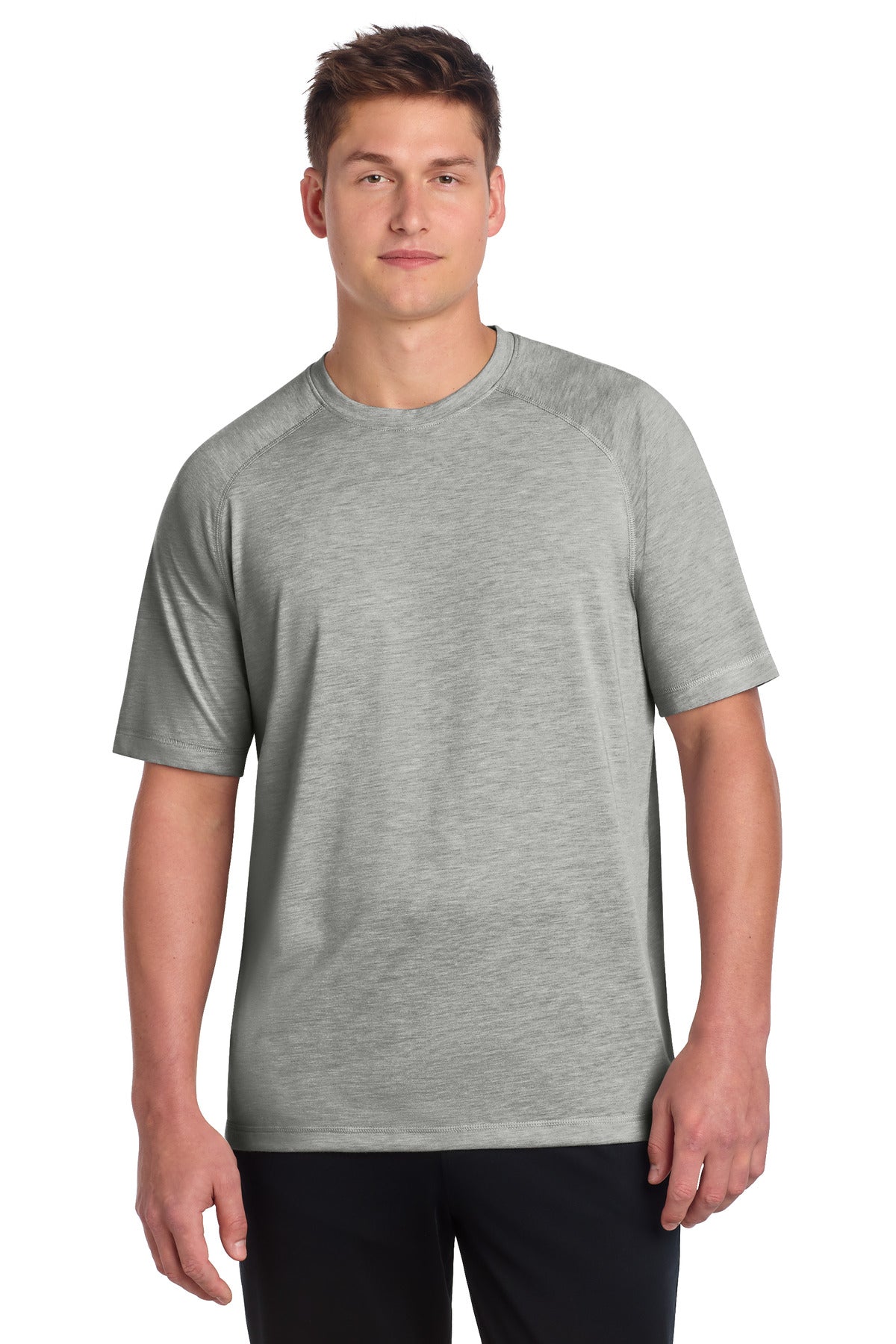 Sport-Tek    PosiCharge    Tri-Blend Wicking Raglan Tee. ST400