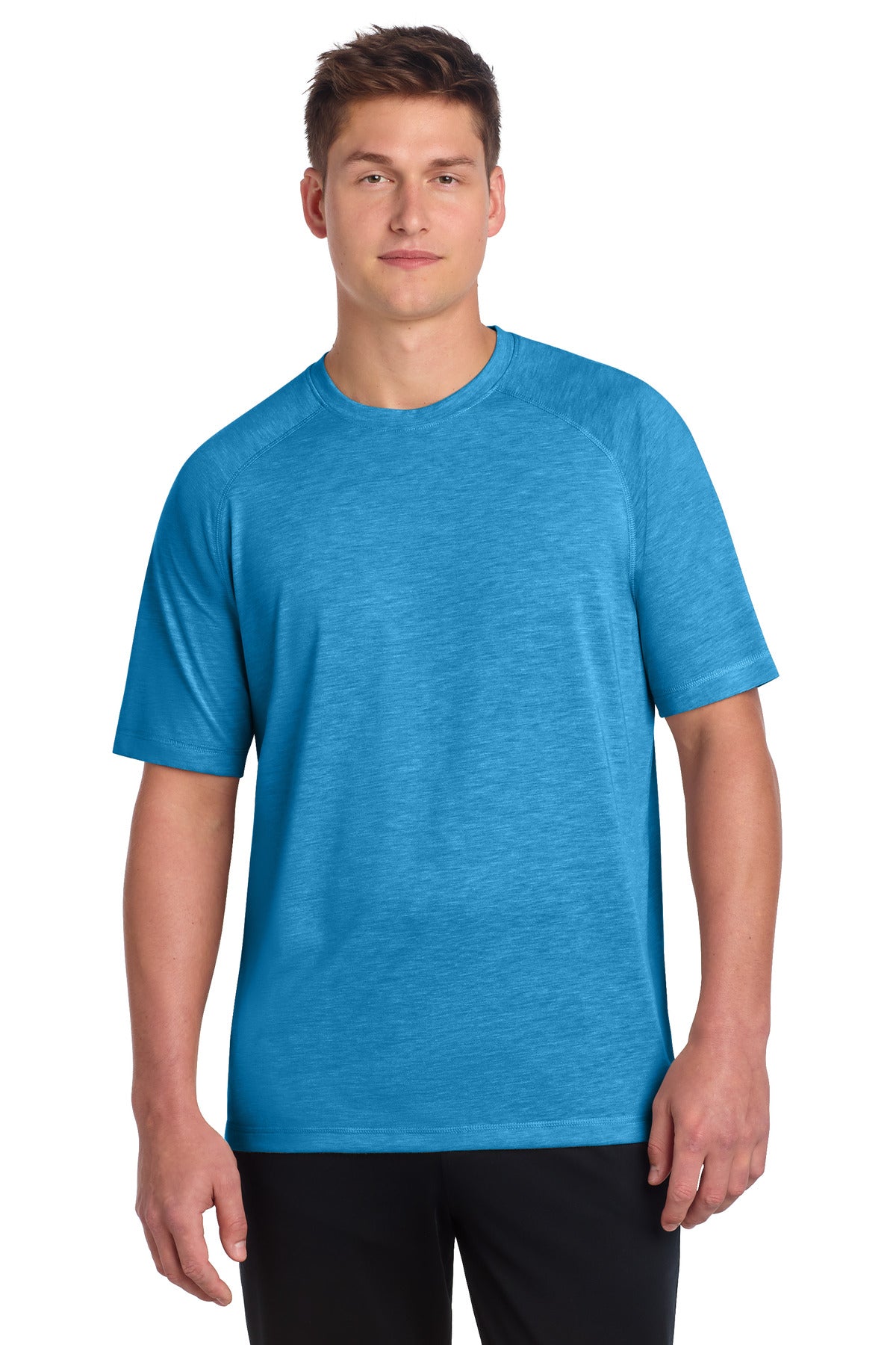 Sport-Tek    PosiCharge    Tri-Blend Wicking Raglan Tee. ST400