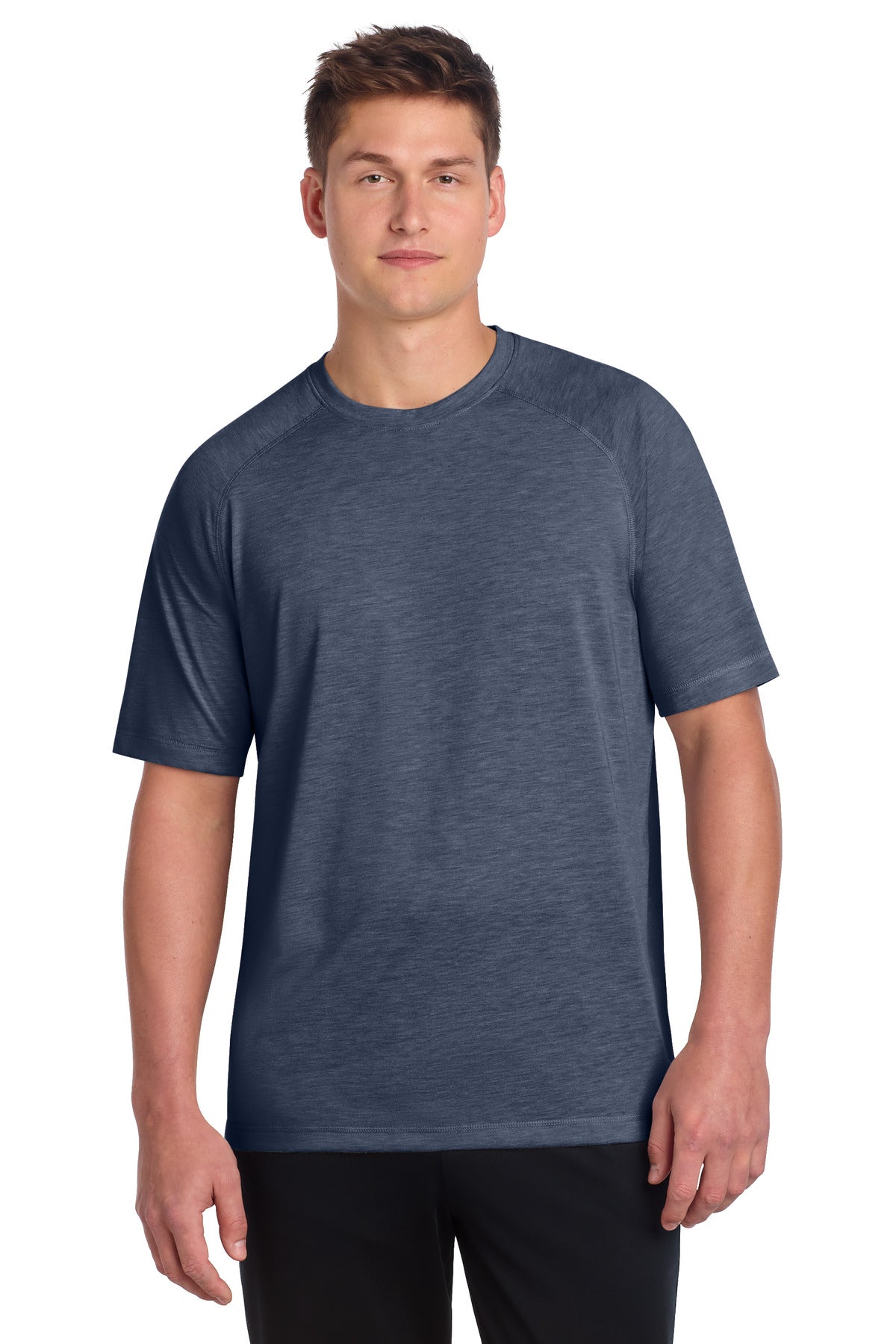 Sport-Tek    PosiCharge    Tri-Blend Wicking Raglan Tee. ST400