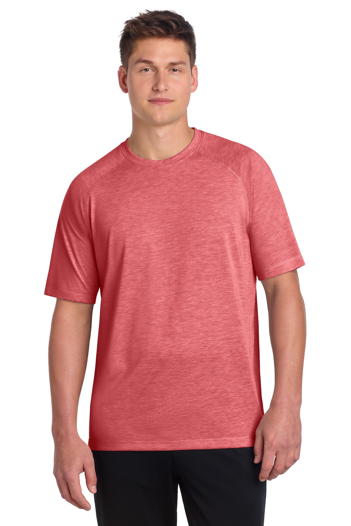 Sport-Tek    PosiCharge    Tri-Blend Wicking Raglan Tee. ST400