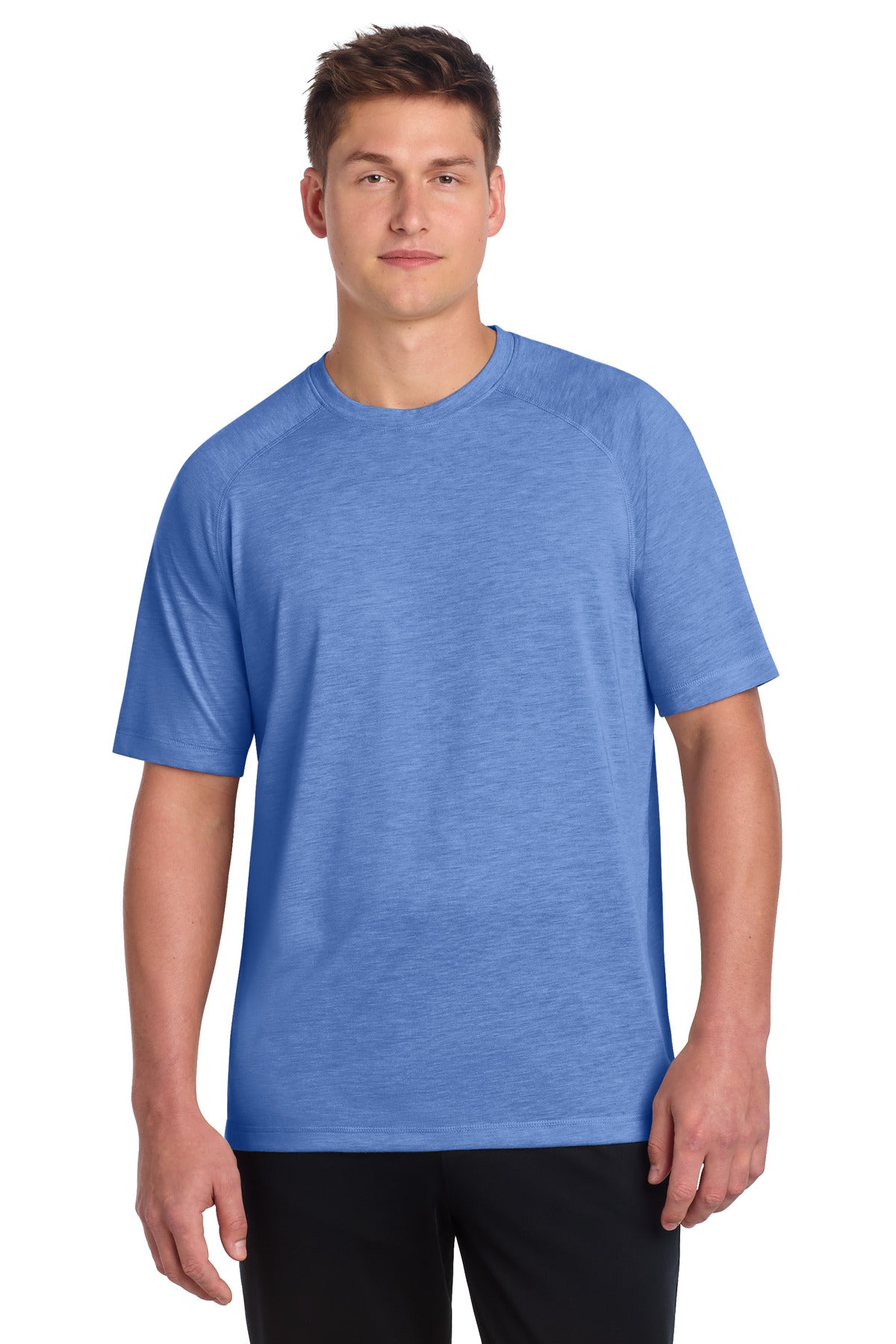 Sport-Tek    PosiCharge    Tri-Blend Wicking Raglan Tee. ST400