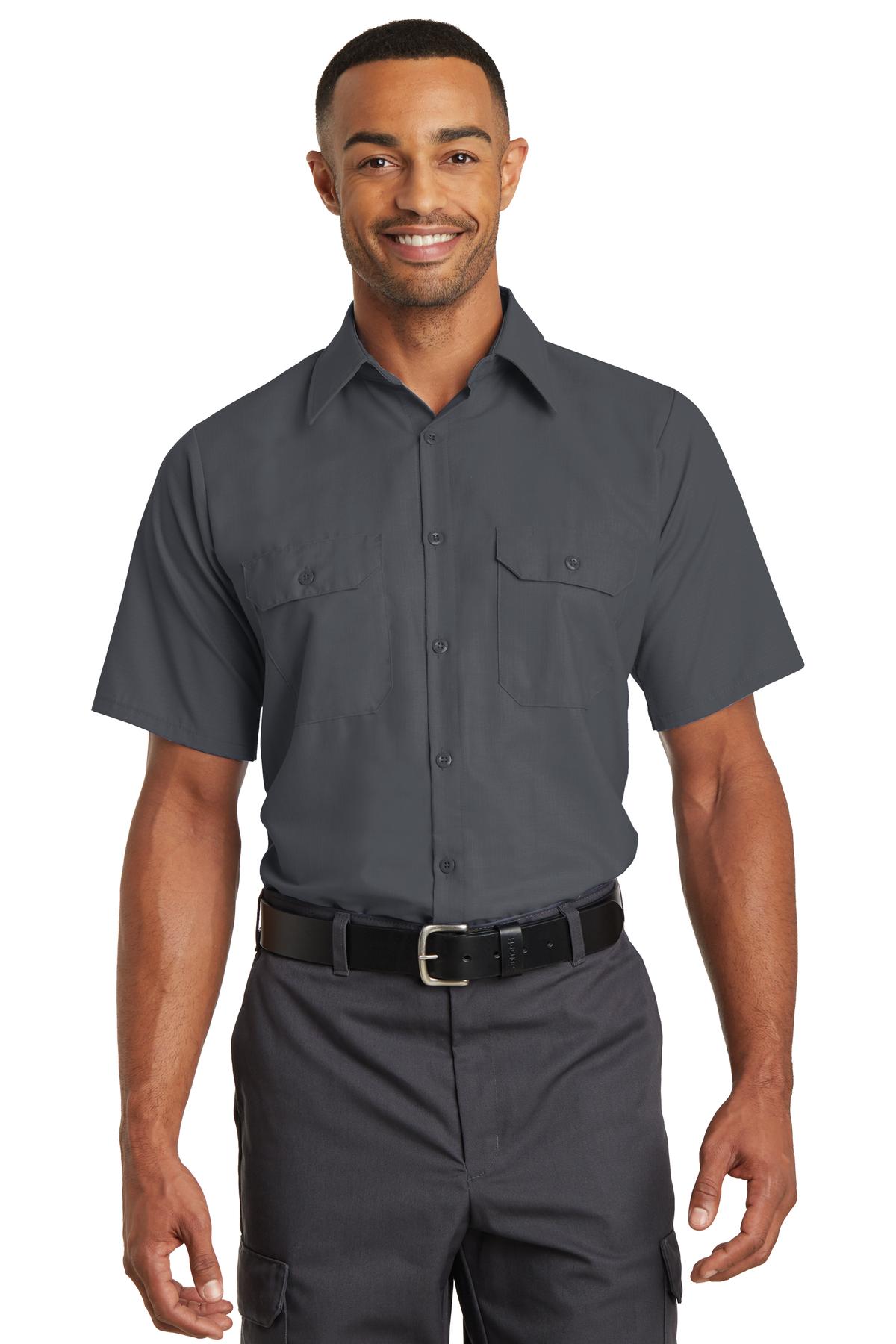 Red Kap   Short Sleeve Solid Ripstop Shirt. SY60