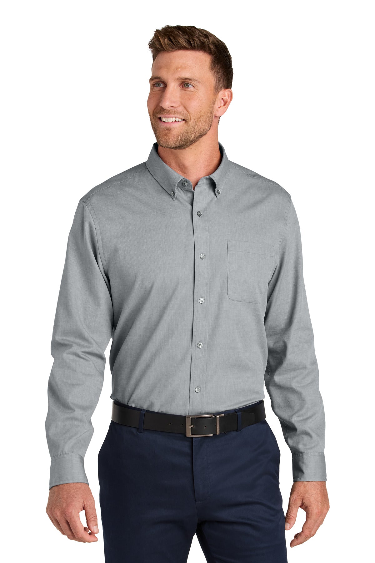 Port Authority   Long Sleeve Nailhead Easy Care Shirt W816