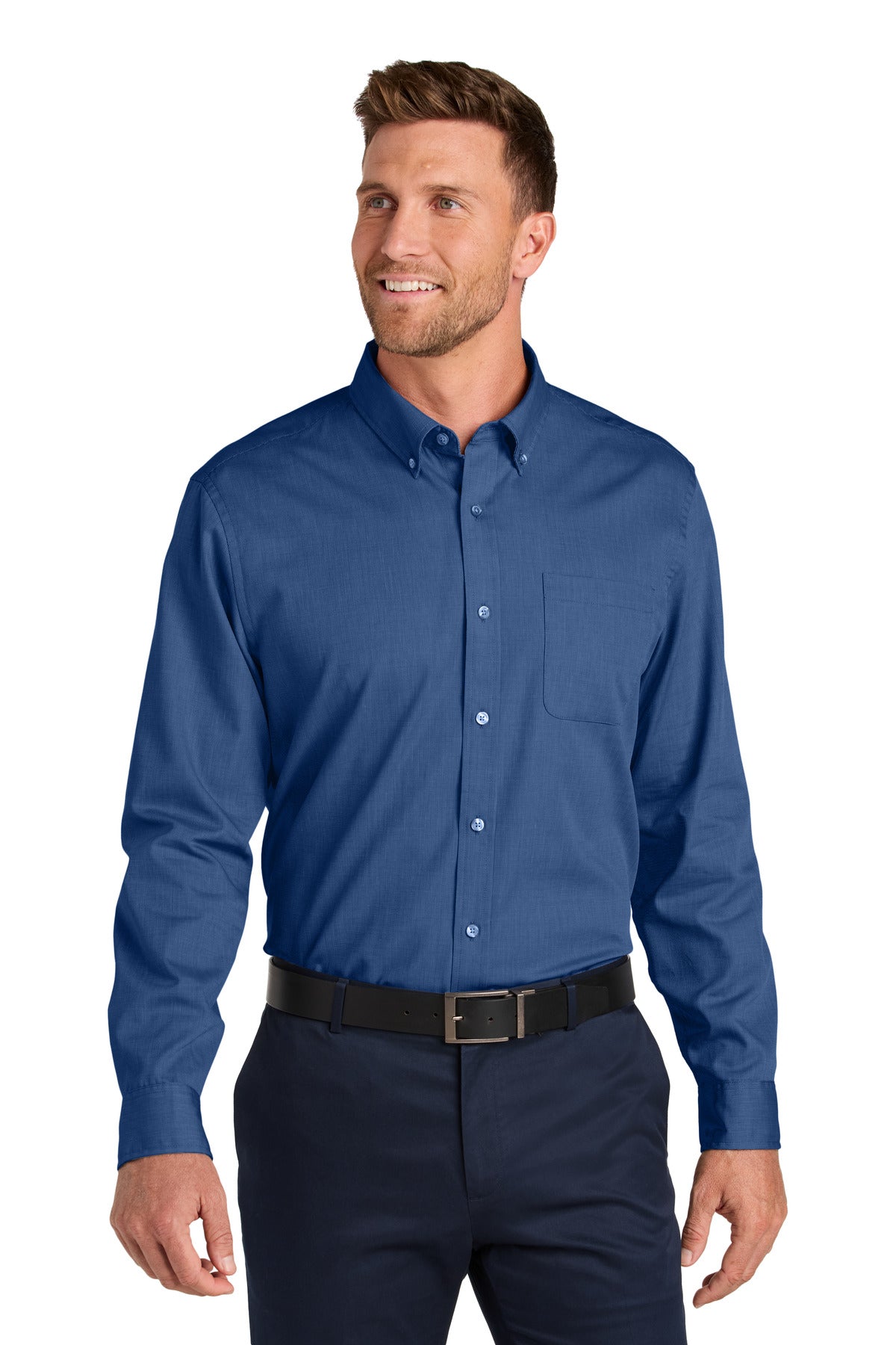 Port Authority   Long Sleeve Nailhead Easy Care Shirt W816