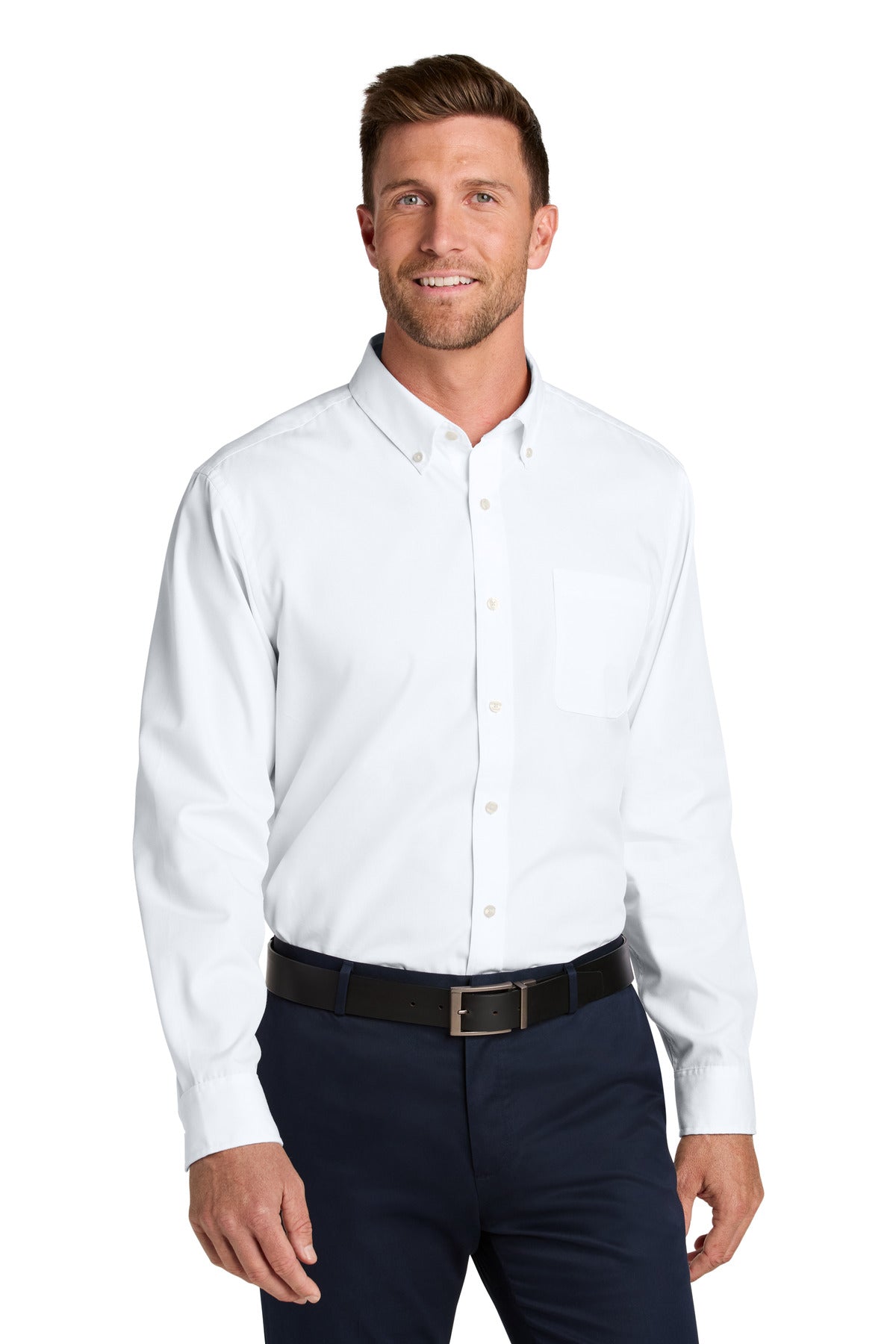 Port Authority   Long Sleeve Nailhead Easy Care Shirt W816